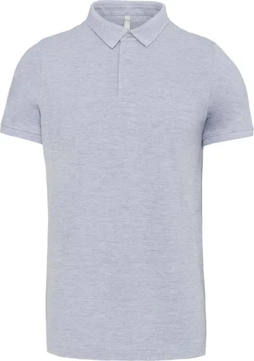 Polo con botones de presión y manga corta para hombre