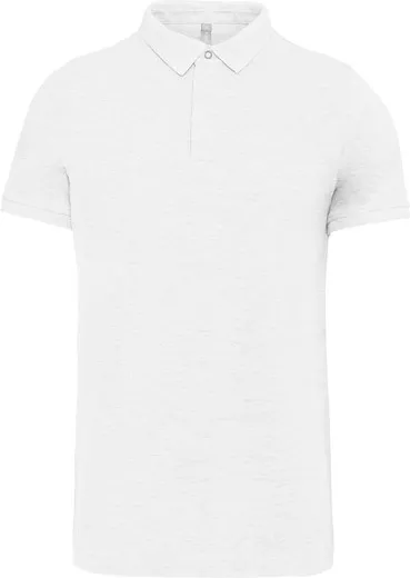 Polo con botones de presión y manga corta para hombre