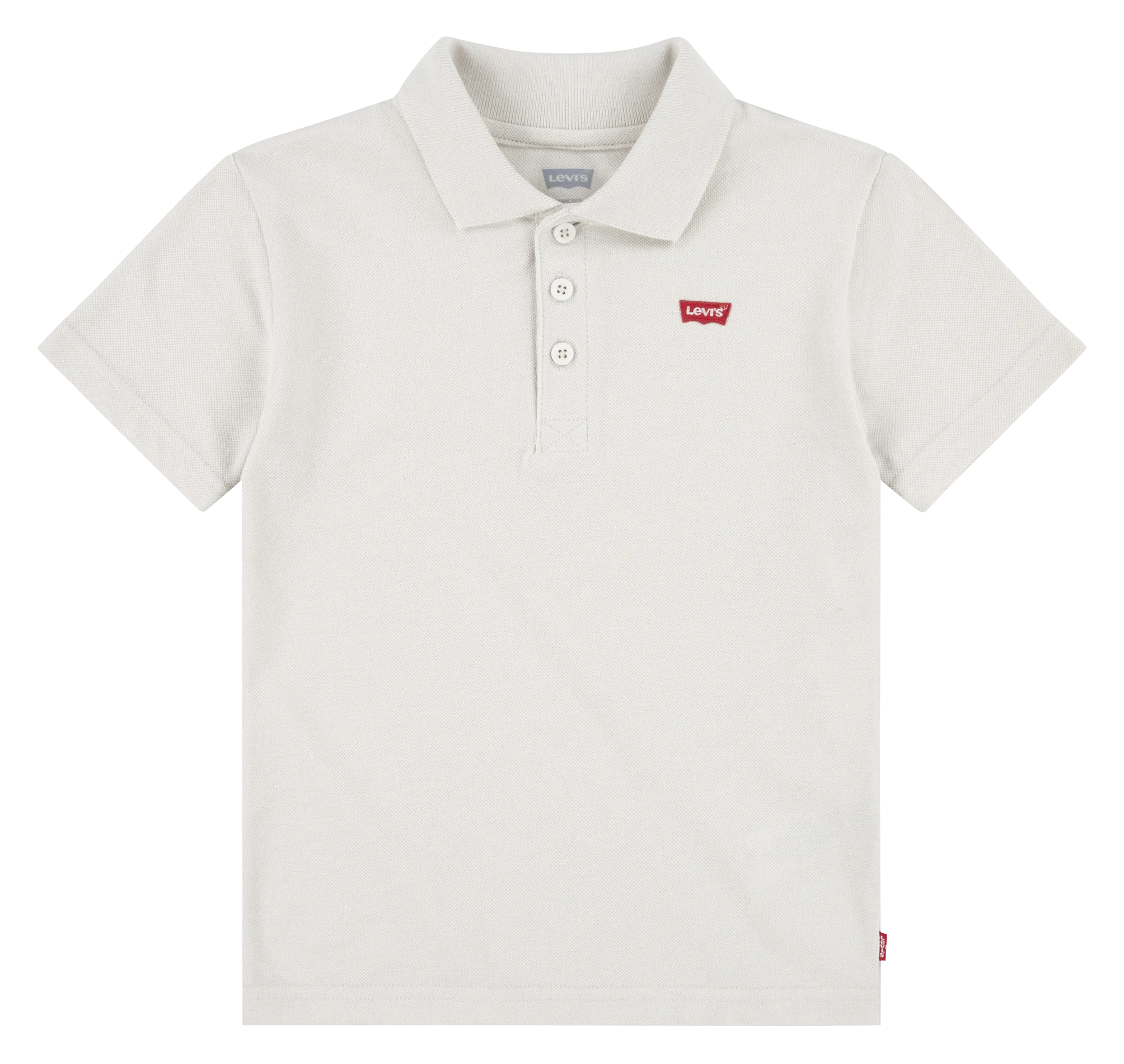 Polo fit de mezcla de algodón con cuello clásico en beige