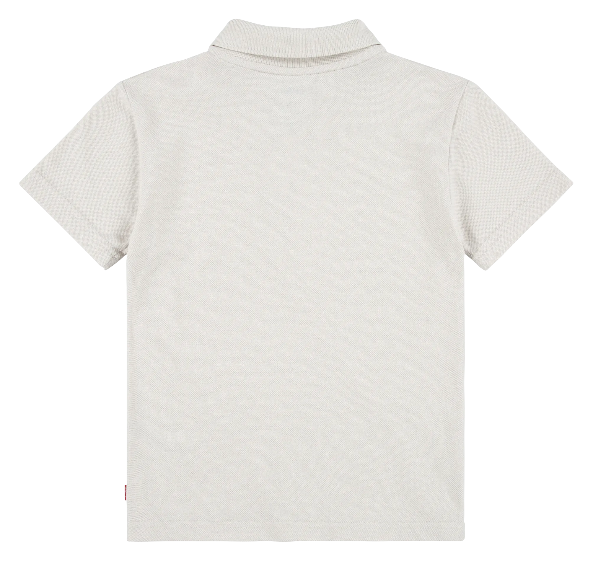 Polo fit de mezcla de algodón con cuello clásico en beige