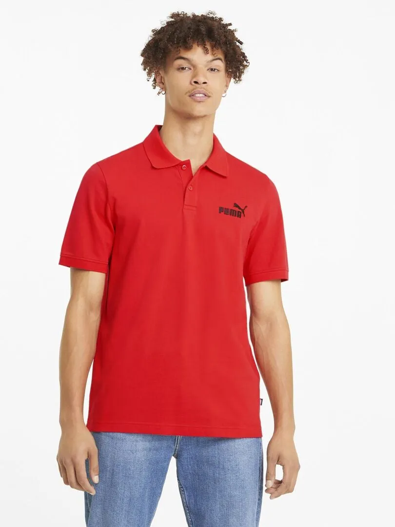 POLO 'PUMA' DE PIQUé DE ALGODóN  ROJO
