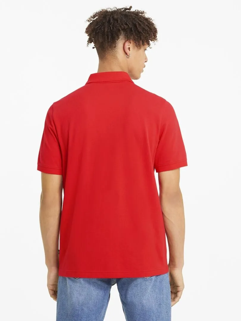 POLO 'PUMA' DE PIQUé DE ALGODóN  ROJO
