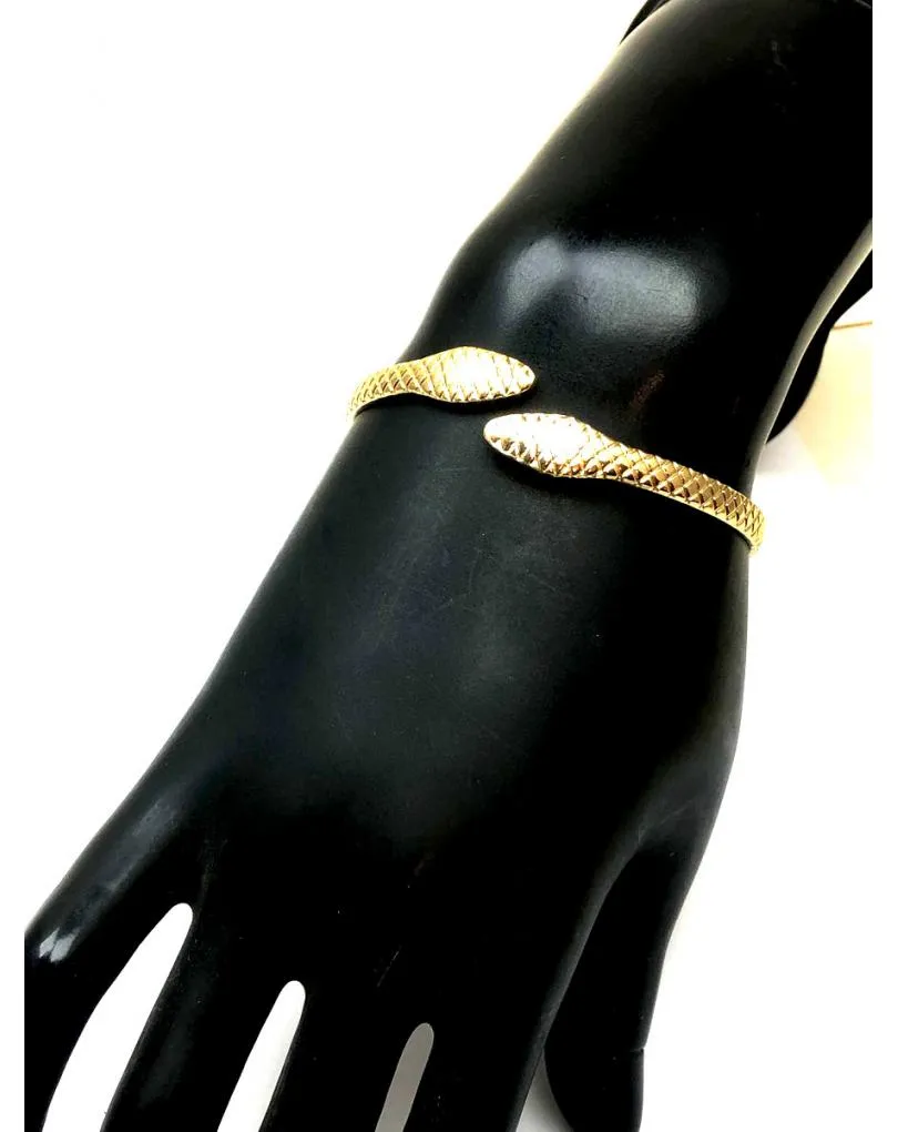 PULSERAS DE SERPIENTES DORADAS PARA LLEVAR SOLA O CON VARIAS