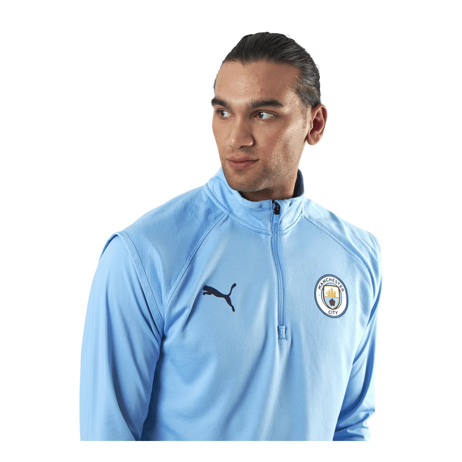 Puma MCFC Warmup Midlayer Blue