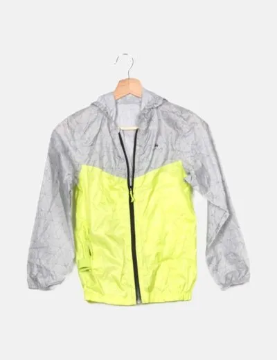 Quechua Chaqueta impermeable bicolor