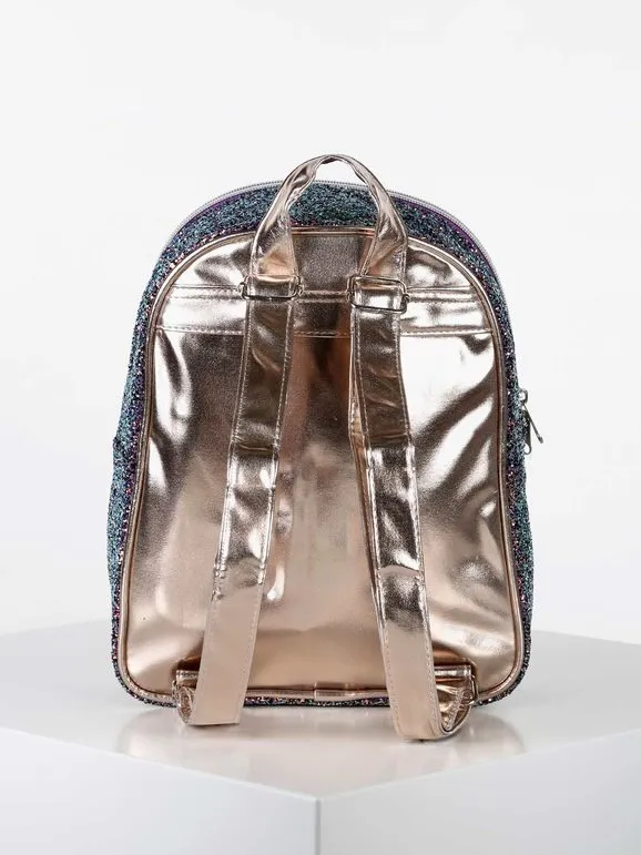 Rainbow Mochila con purpurina para niñas
