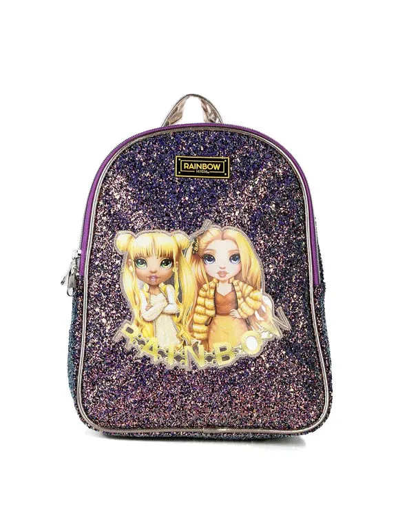 Rainbow Mochila con purpurina para niñas