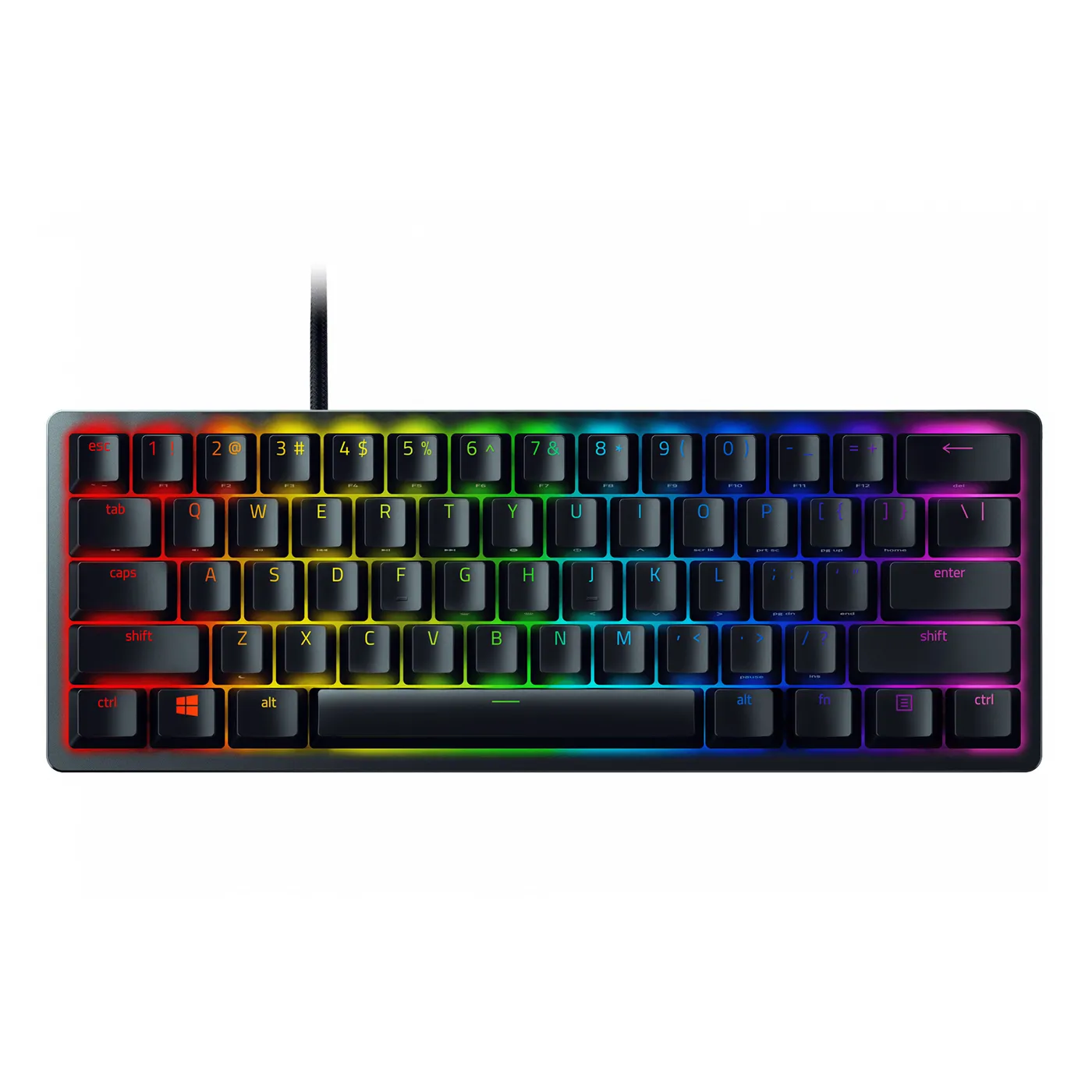 RAZER HUNTSMAN MINI 60% OPTO MECÁNICO PARA JUEGOS TECLADO PÚRPURA  DISEÑO DE EE. UU.