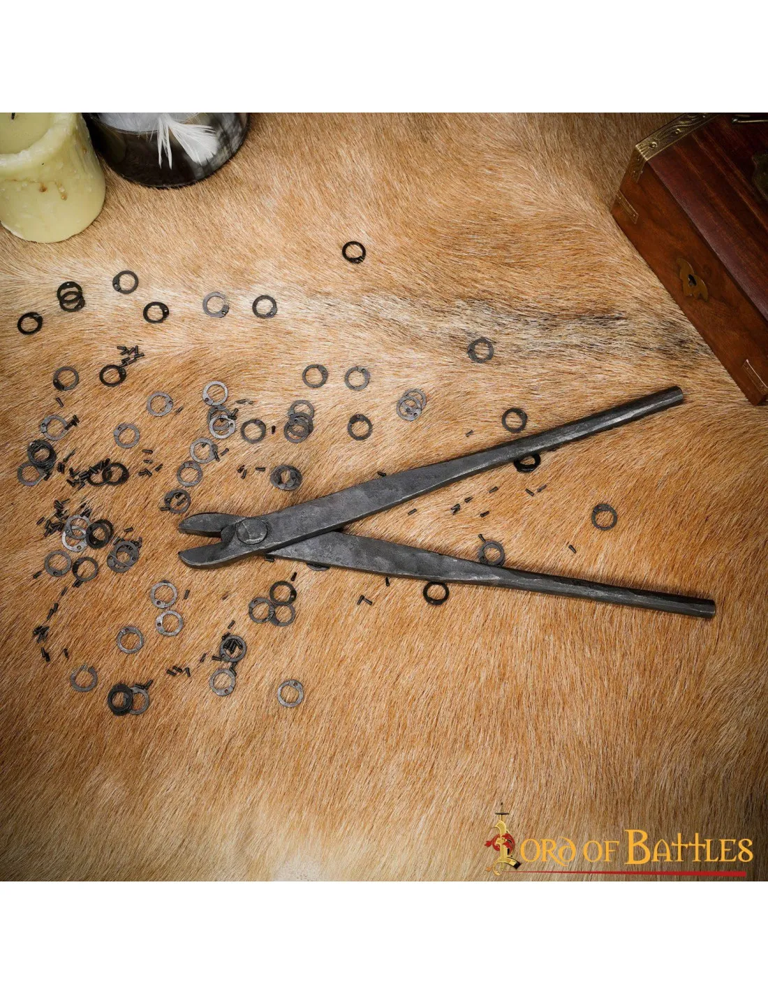 Remachadora para cotas de malla con anillas de 6 mm.