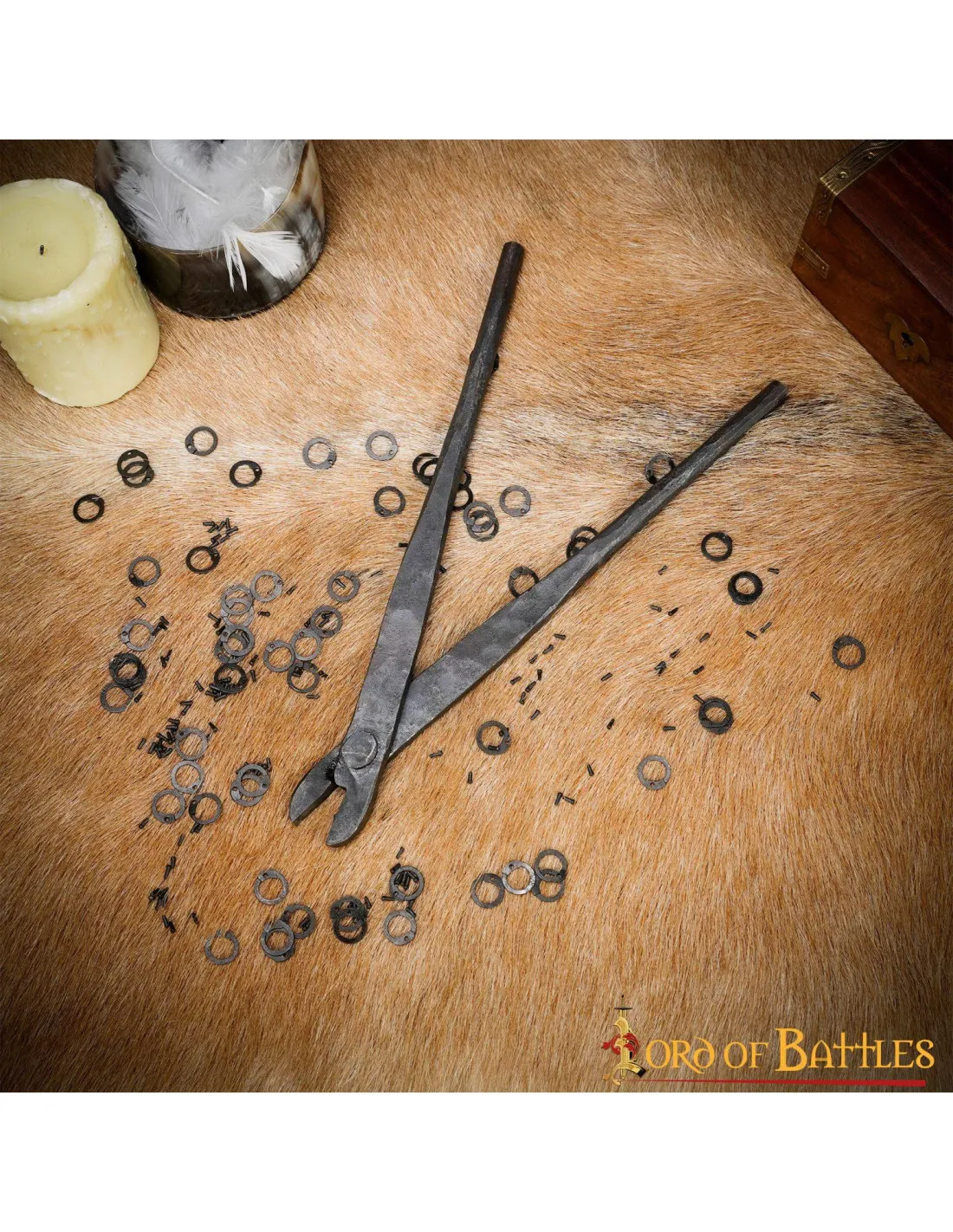 Remachadora para cotas de malla con anillas de 6 mm.