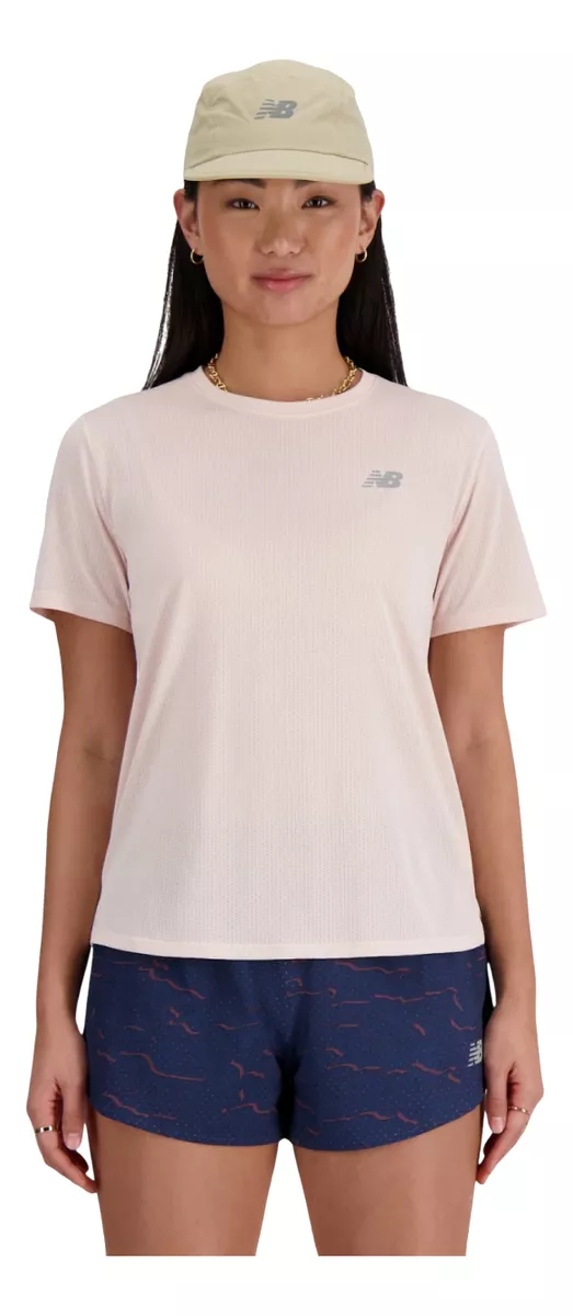 Remera New Balance De Mujer Athletics Run  Secado Rápido