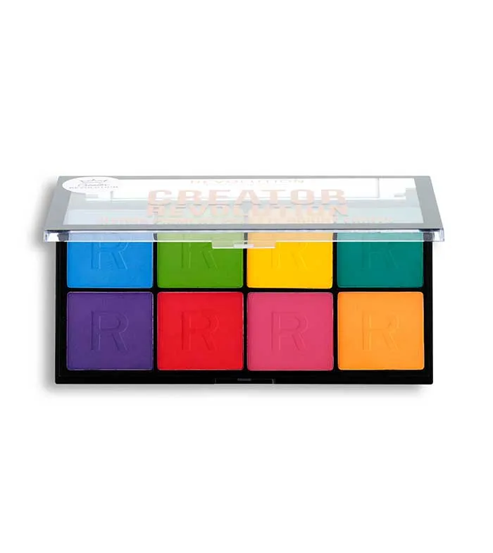REVOLUTION  *CREATOR*  PALETA DE PIGMENTOS HYDRA PIGMENT PALETTE  BRIGHT LIGHTS