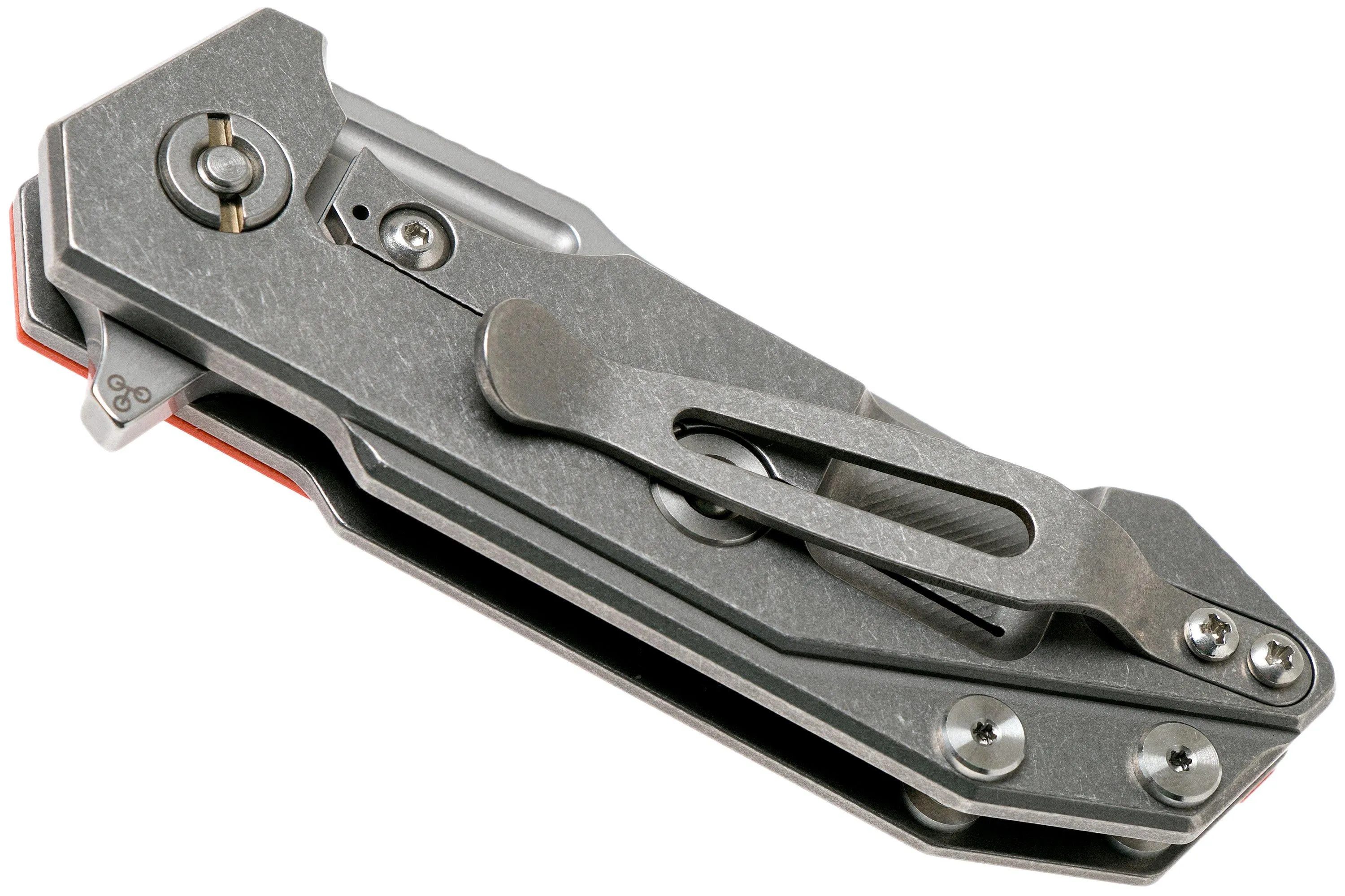 Rick Hinderer Half Track Gen 2, Spearpoint 20CV, Orange G10, navaja