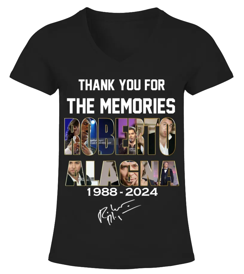 ROBERTO ALAGNA 19882024 CAMISETA CUELLO PICO MUJER