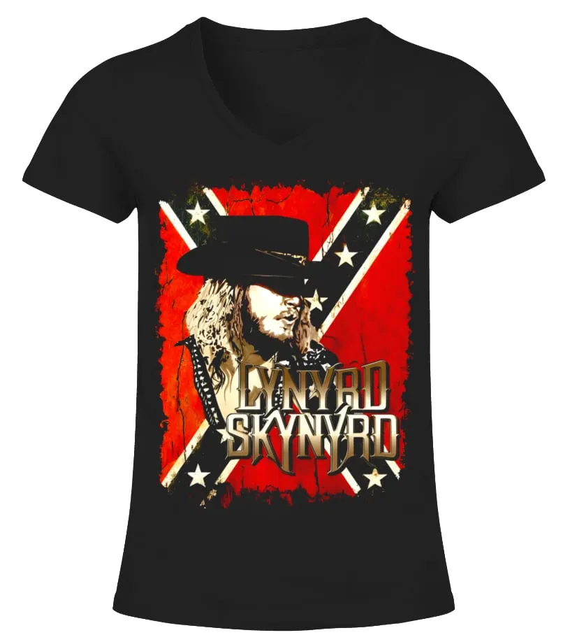 Ronnie Van Zant Camiseta cuello pico Mujer