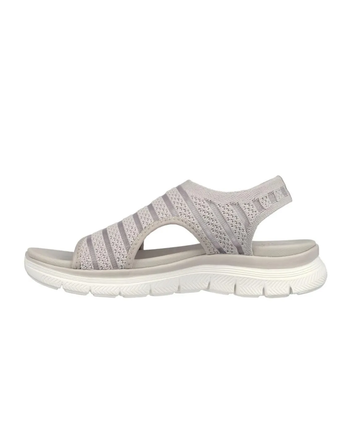 SANDALIA ELASTICA MUJER SKECHERS 119479 BEIGE