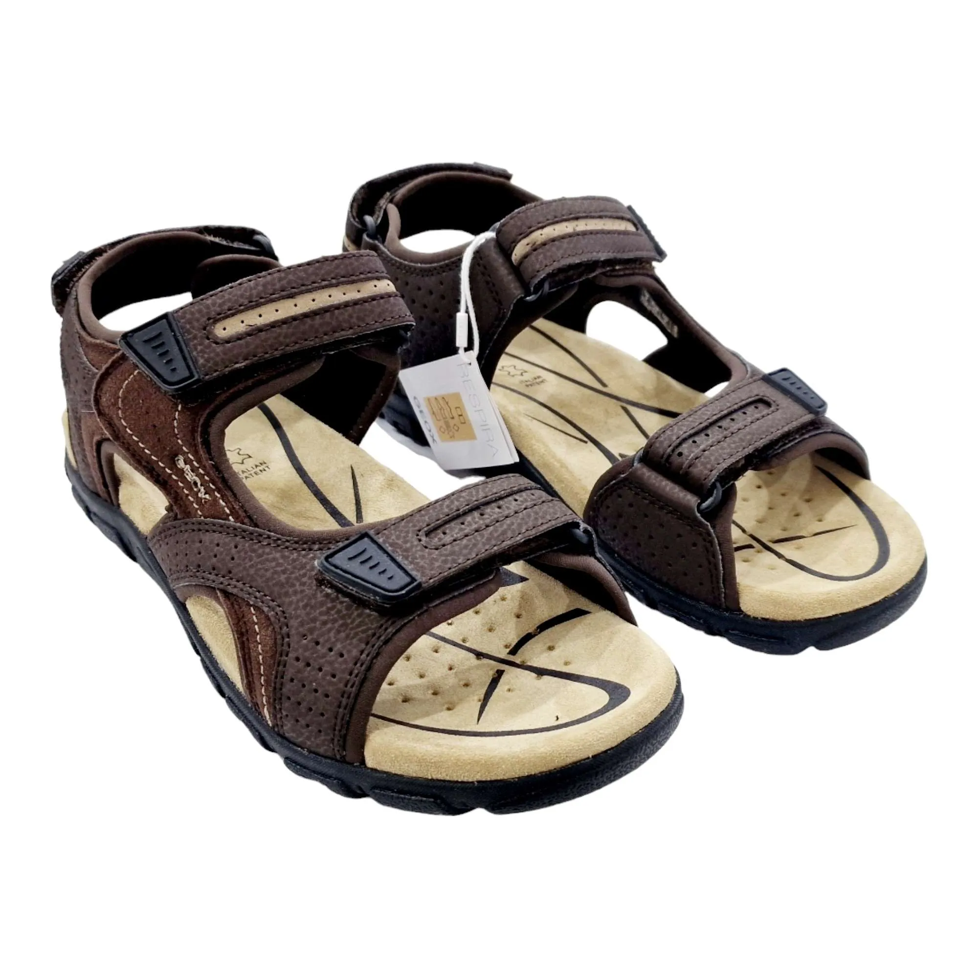 SANDALIA U SPHERICA COMFORT HOMBRE GEOX MARRÓN MARRÓN
