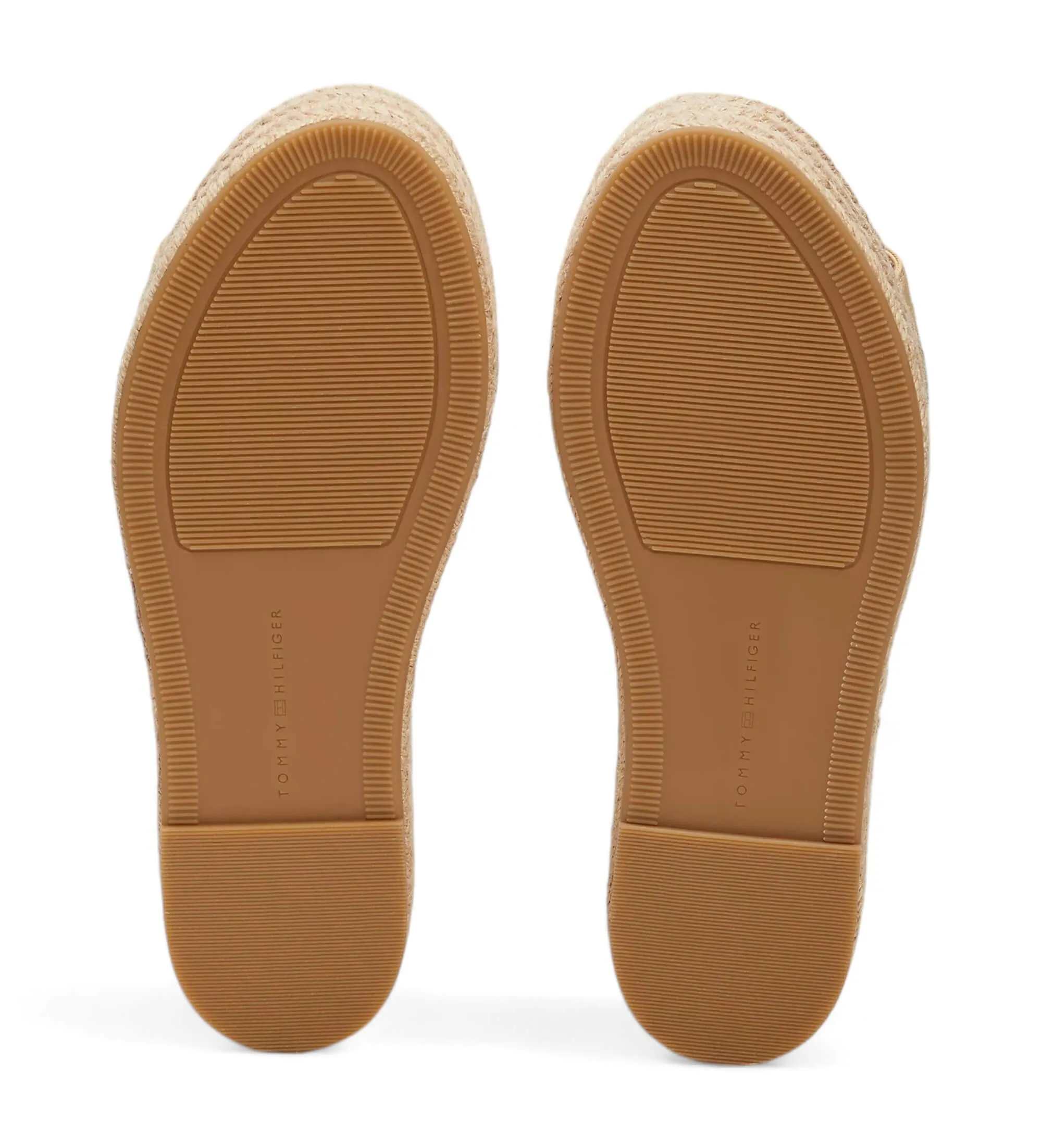 Sandalias estilo alpargata con cuña de cuerda beige