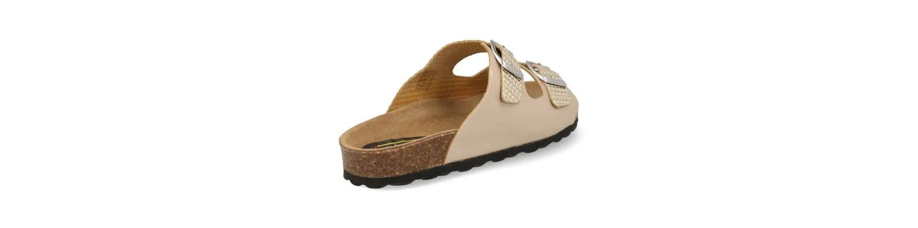 SANDALIAS HEBILLAS MUJER BIO DORADAS MOD. EDNA DO