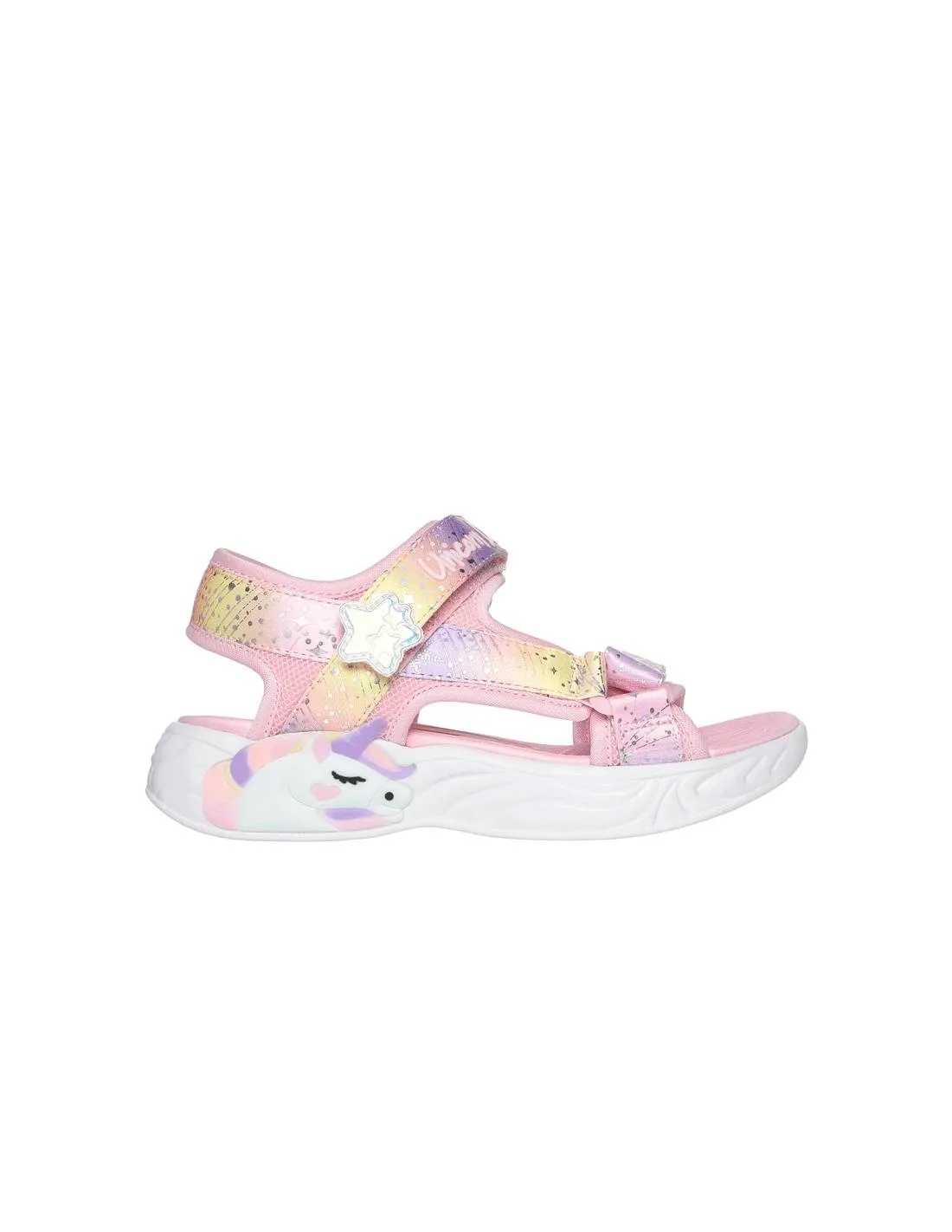SKECHERS  SANDALIA DEPORTIVA KIDS MAJESTIC BLISS LIGHT PINK MULTI