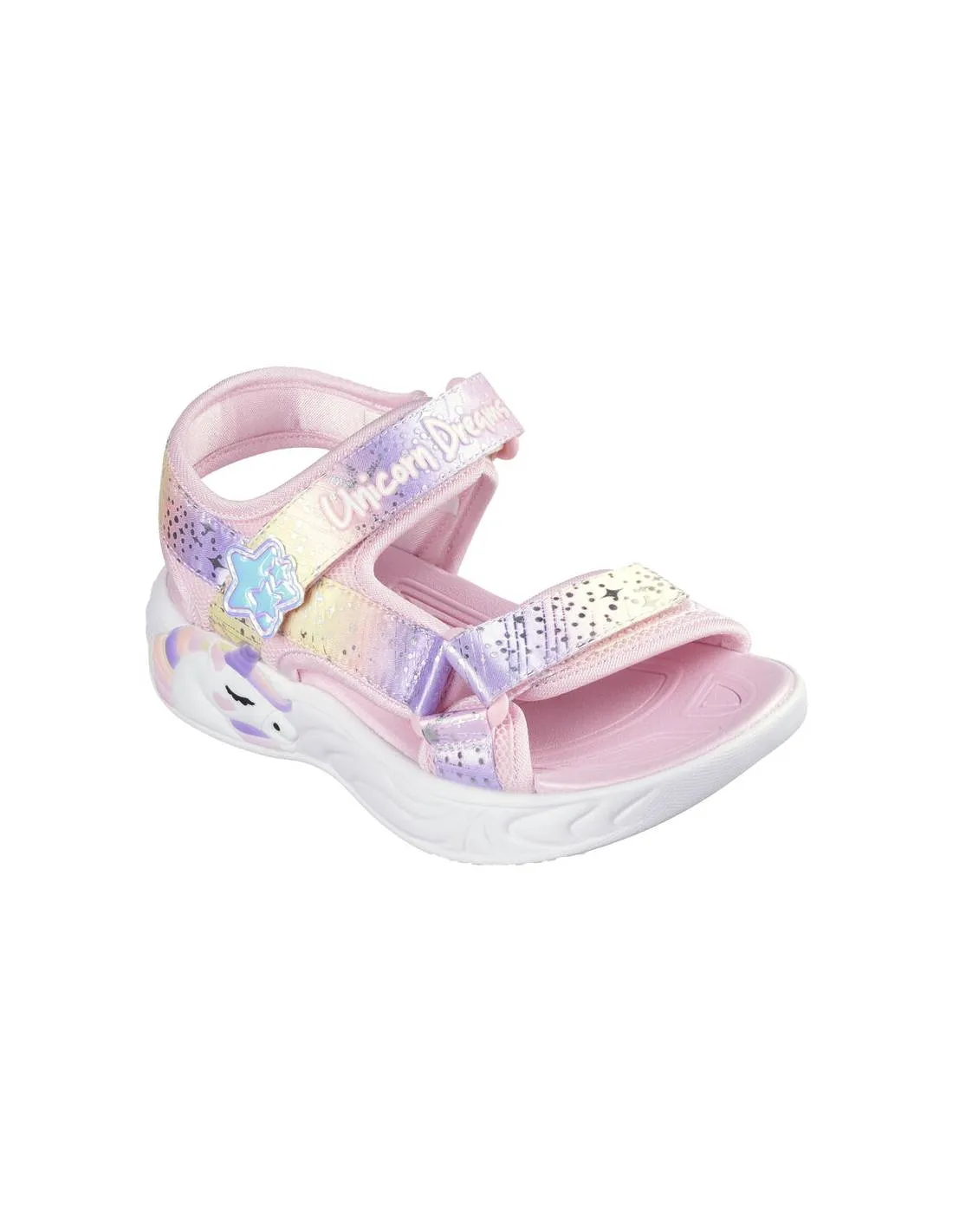 SKECHERS  SANDALIA DEPORTIVA KIDS MAJESTIC BLISS LIGHT PINK MULTI