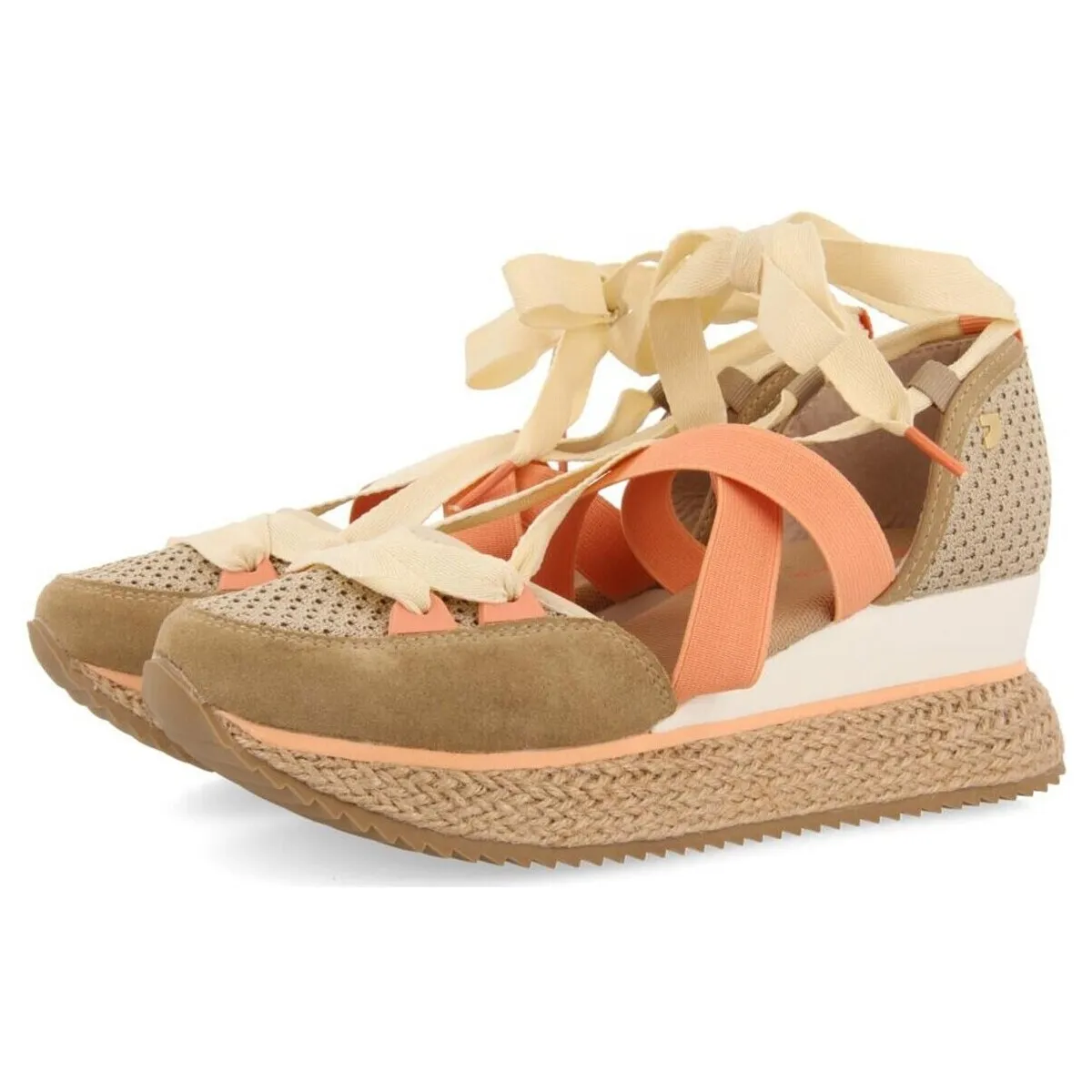 SNEAKER ABIERTAS CON CUÑA PARA MUJER BEIGE  TOTNES