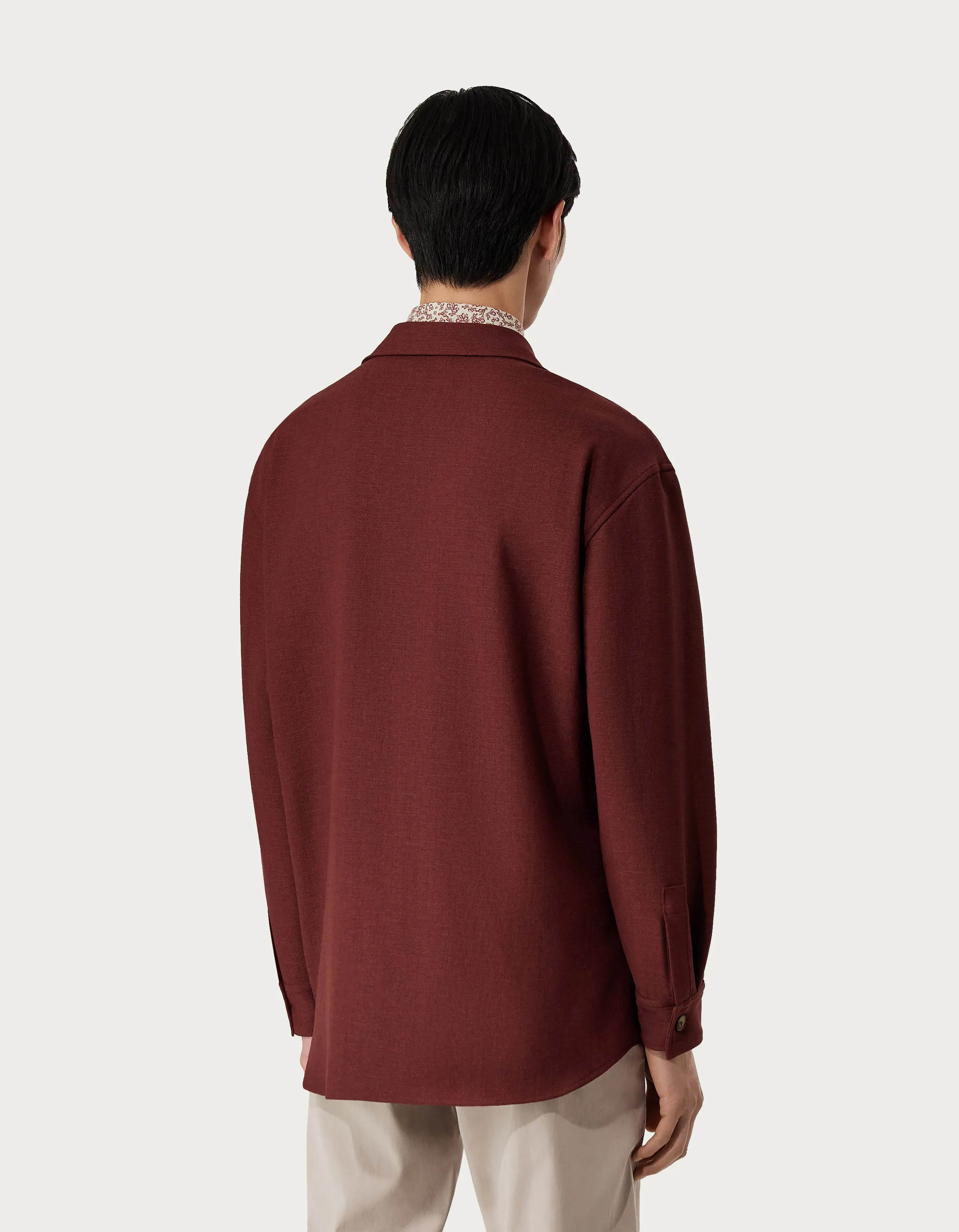 Sobrecamisa de tejido técnico roja 
