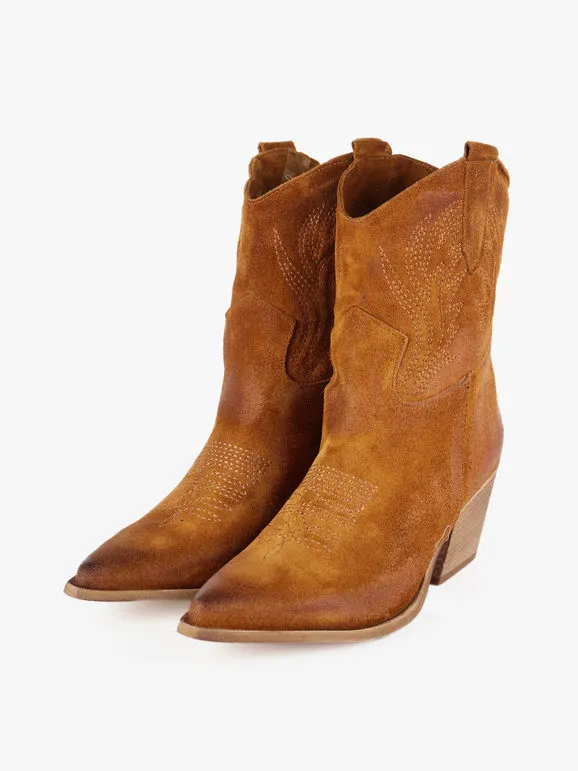 Solada Botines tejanos de ante