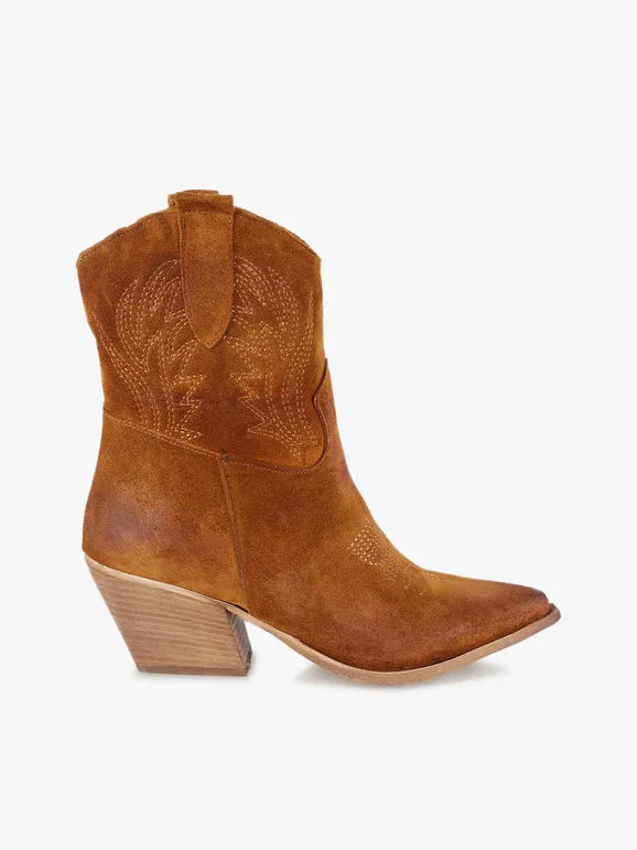 Solada Botines tejanos de ante