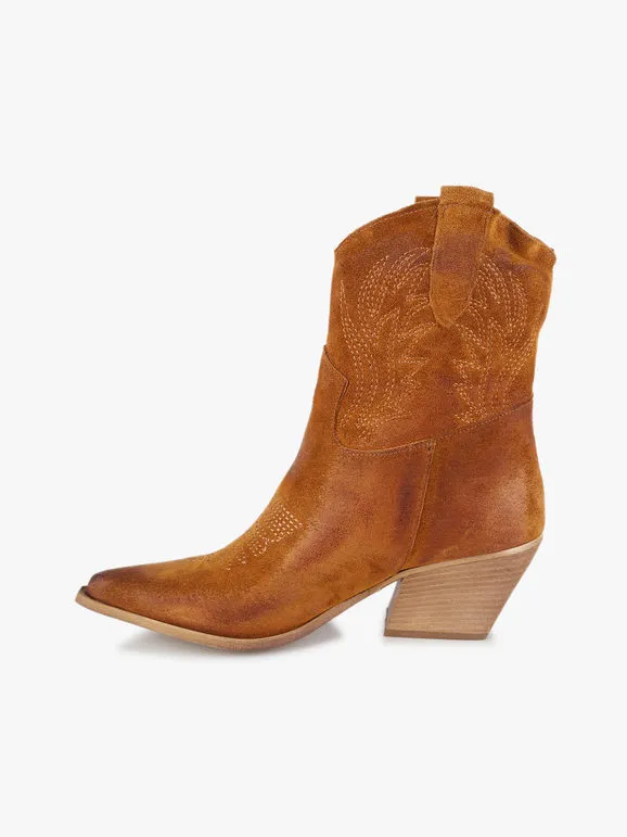Solada Botines tejanos de ante