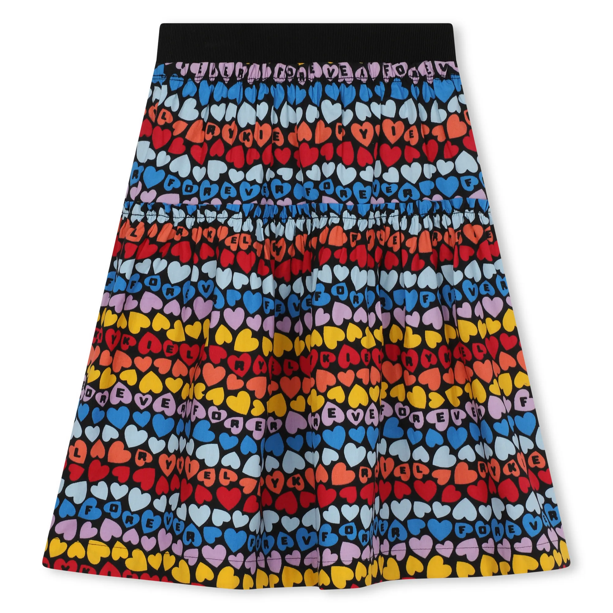 SONIA RYKIEL Falda fruncida de popelina