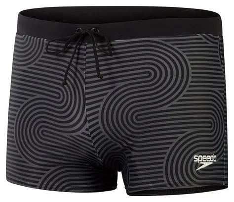 Speedo Bañador Speedo Valmilton Waves Negro / Gris