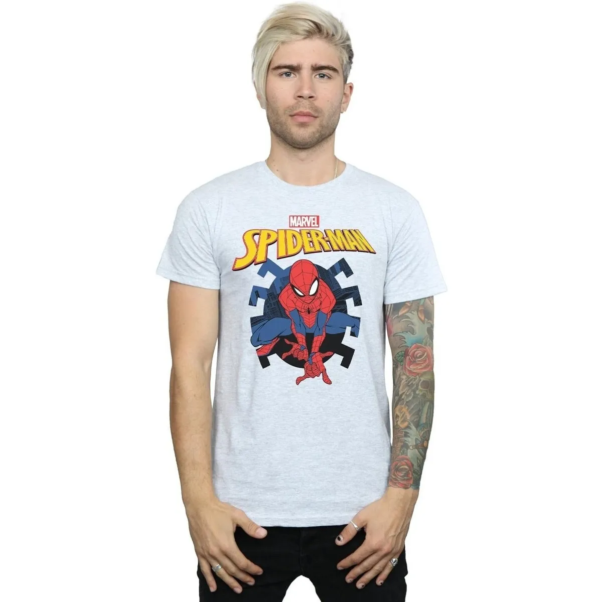 SPIDERMAN WEB SHOOTING EMBLEM LOGO
