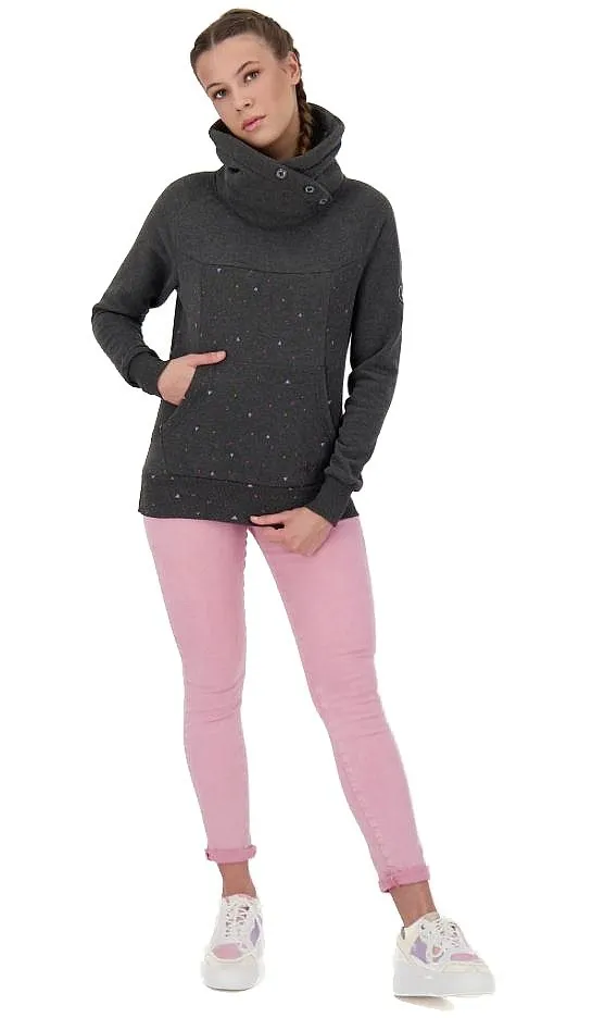 SUDADERA ALIFE AND KICKIN VIOLETAK B  MOONLESS MELANGE  WOMEN´S