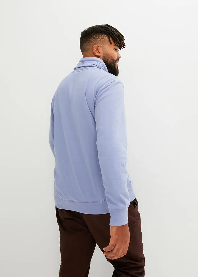 Sudadera azul mate moteado