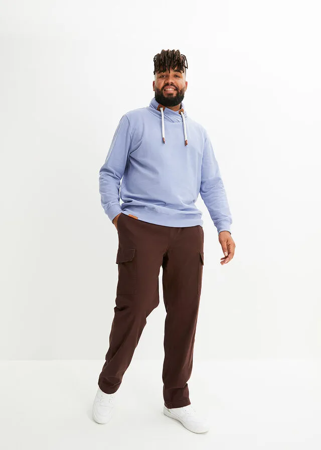 Sudadera azul mate moteado