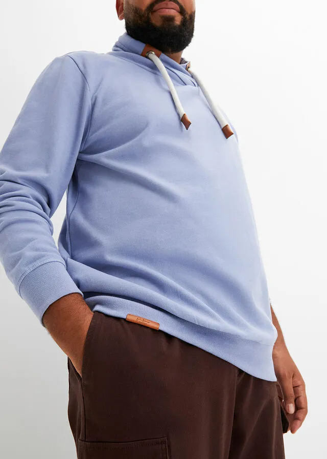 Sudadera azul mate moteado