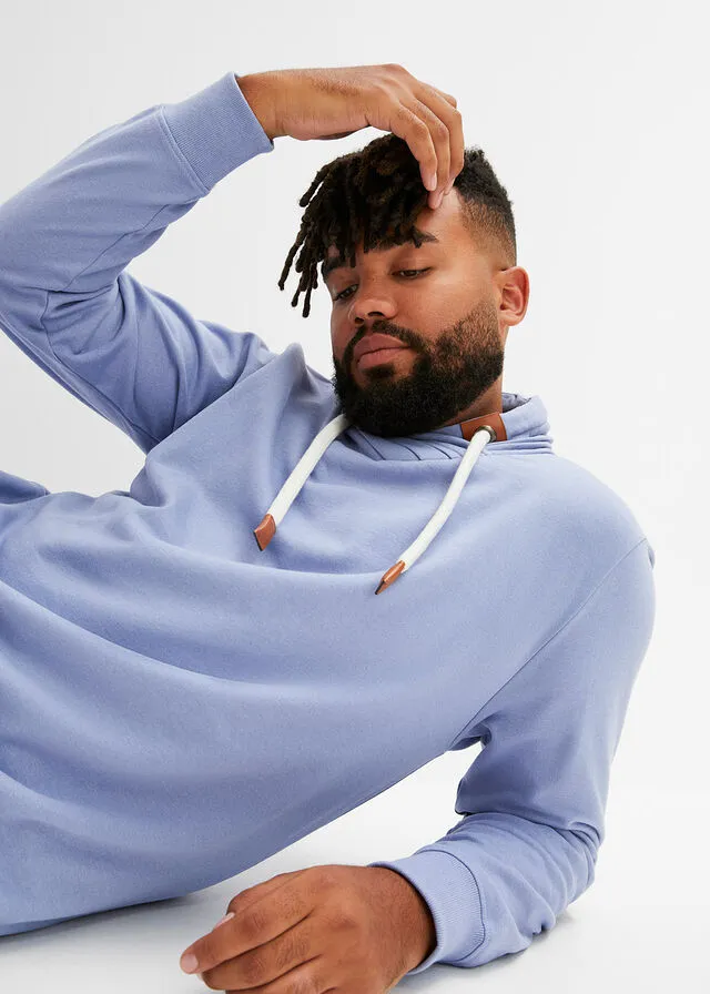 Sudadera azul mate moteado