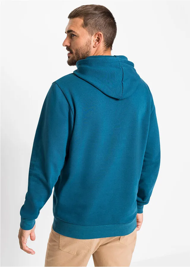 Sudadera con capucha Azul petróleo