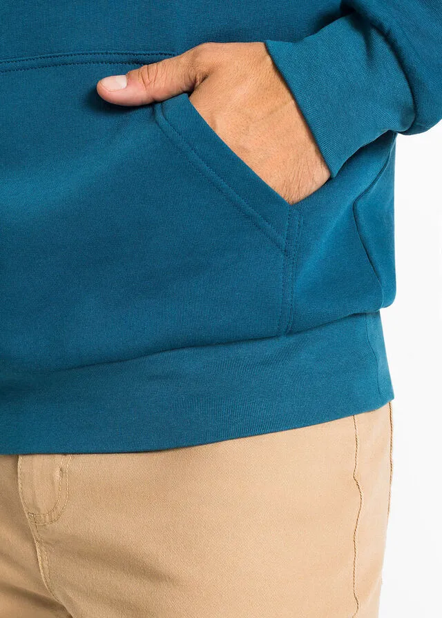 Sudadera con capucha Azul petróleo