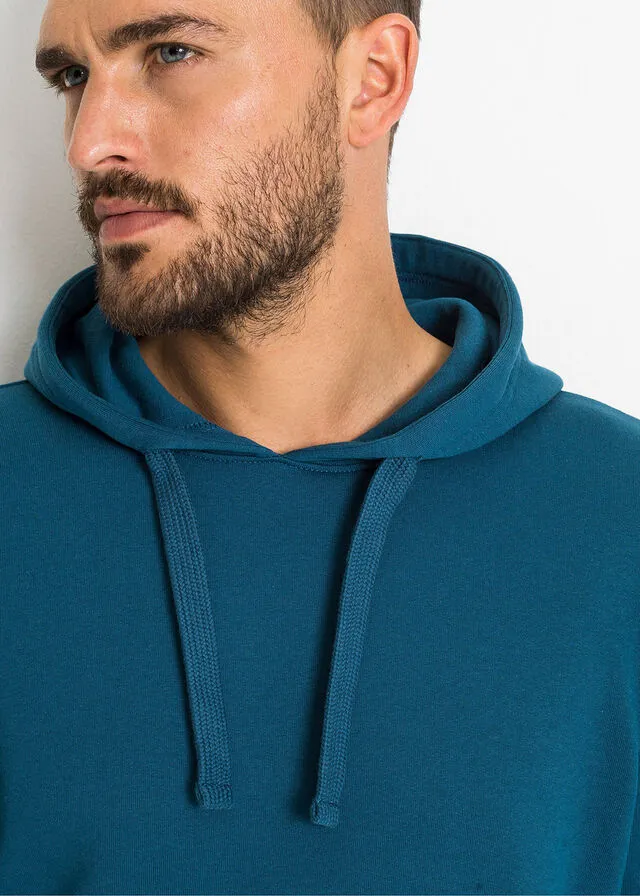 Sudadera con capucha Azul petróleo