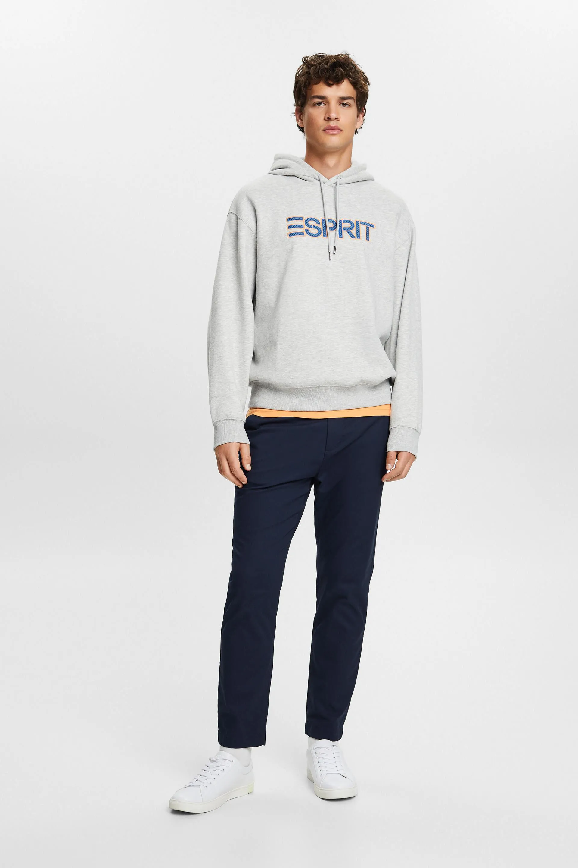 Sudadera con capucha en mezcla de algodón con logotipo