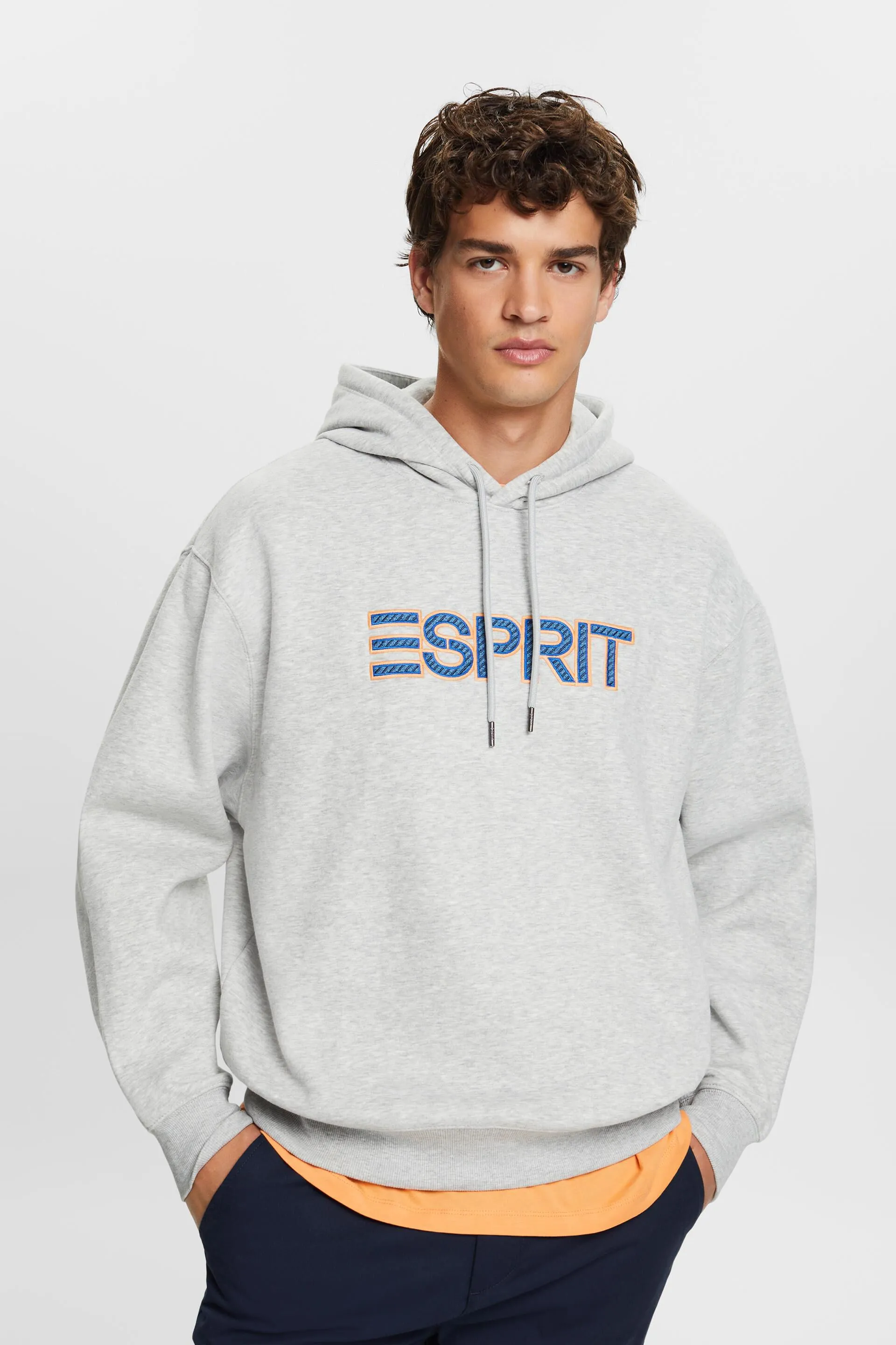 Sudadera con capucha en mezcla de algodón con logotipo