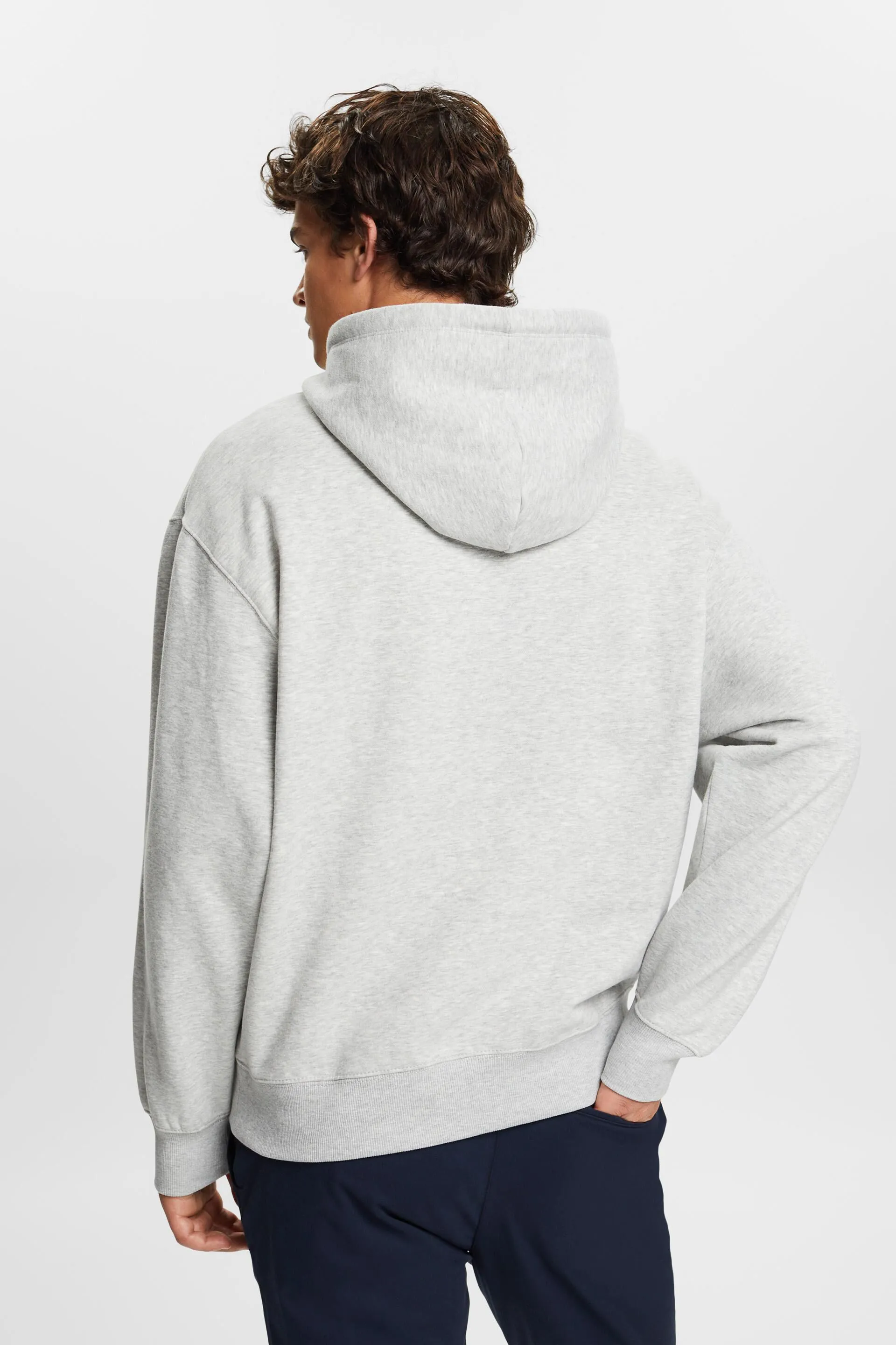 Sudadera con capucha en mezcla de algodón con logotipo