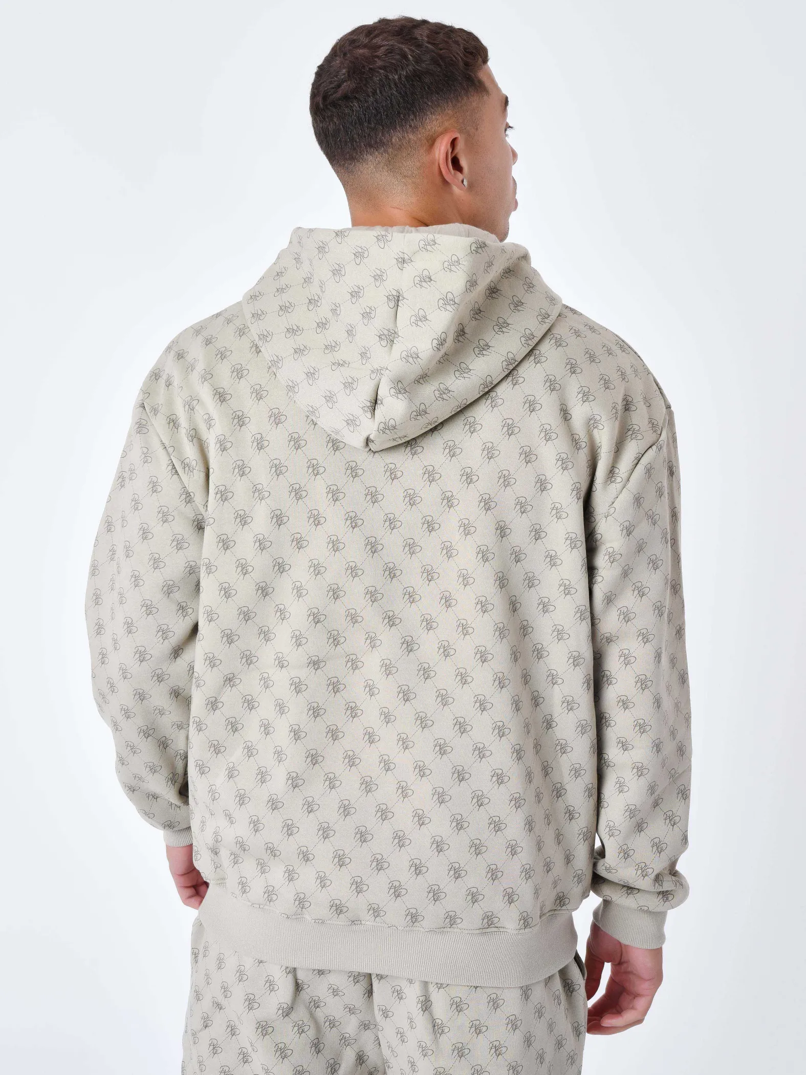 Sudadera con capucha y monograma