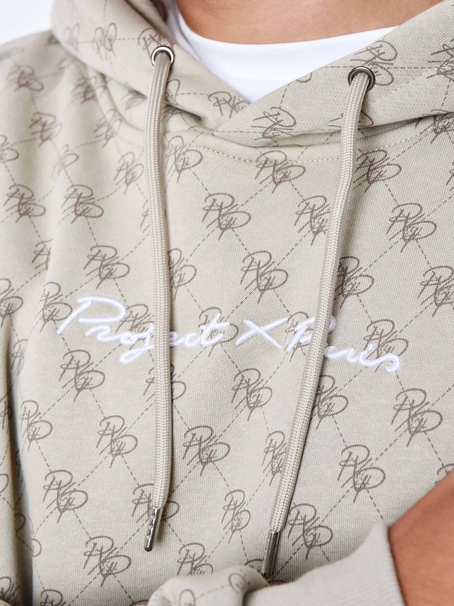Sudadera con capucha y monograma