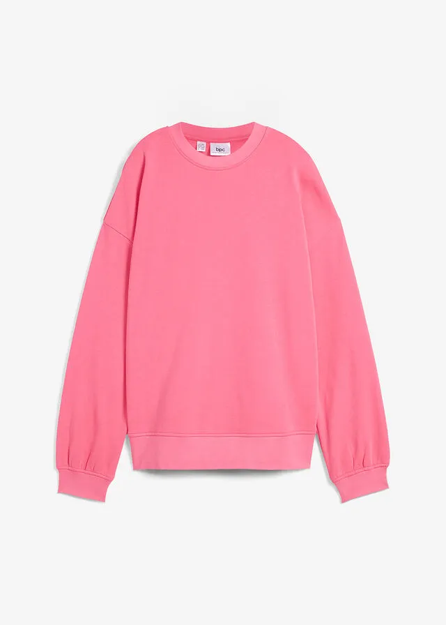 Sudadera con hombros caídos Rosa