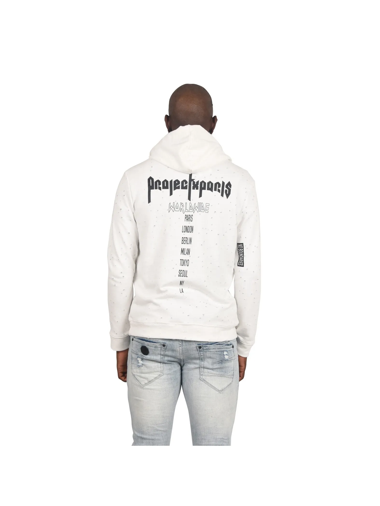 Sudadera Destroy con capucha y estampado delantero y trasero