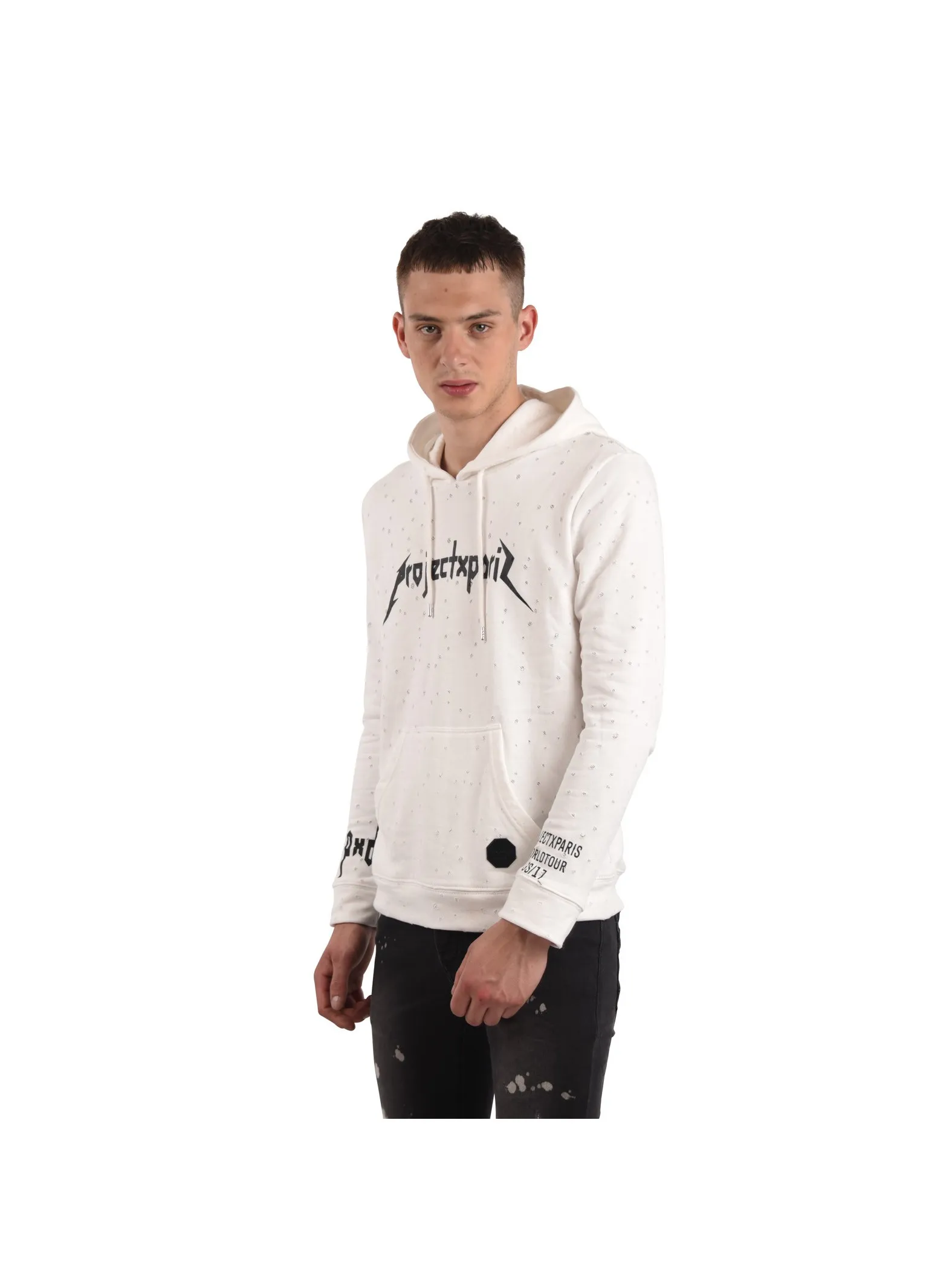 Sudadera Destroy con capucha y estampado delantero y trasero