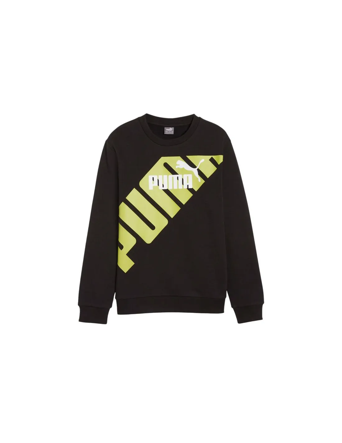 Sudadera Puma Power Graphic Negro Infantil